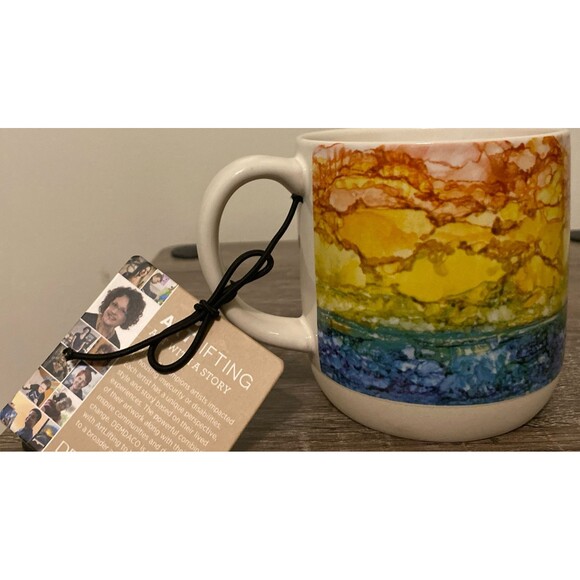 DEMDACO Seaside Horizon at Midday Dale Wayne Artlifting Stoneware Mug Cup NWT - Picture 10 of 11
